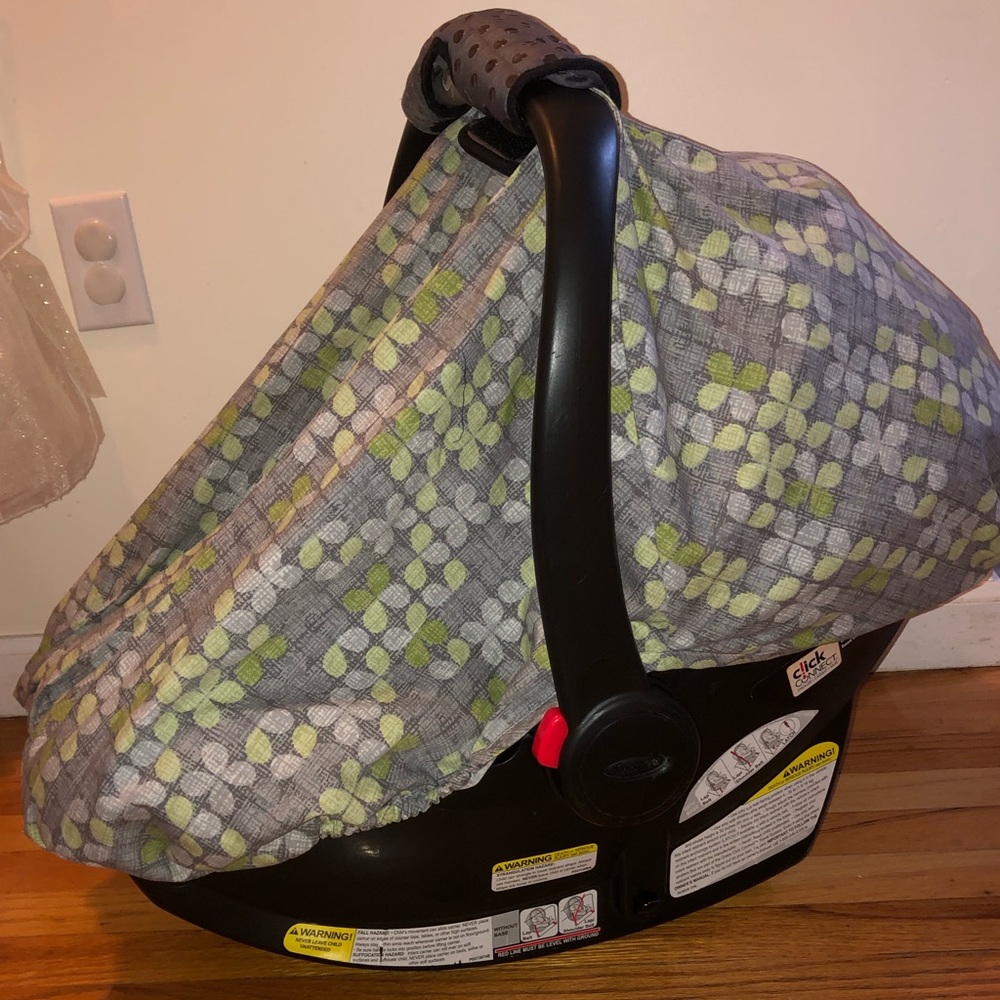 Infant carry cover.